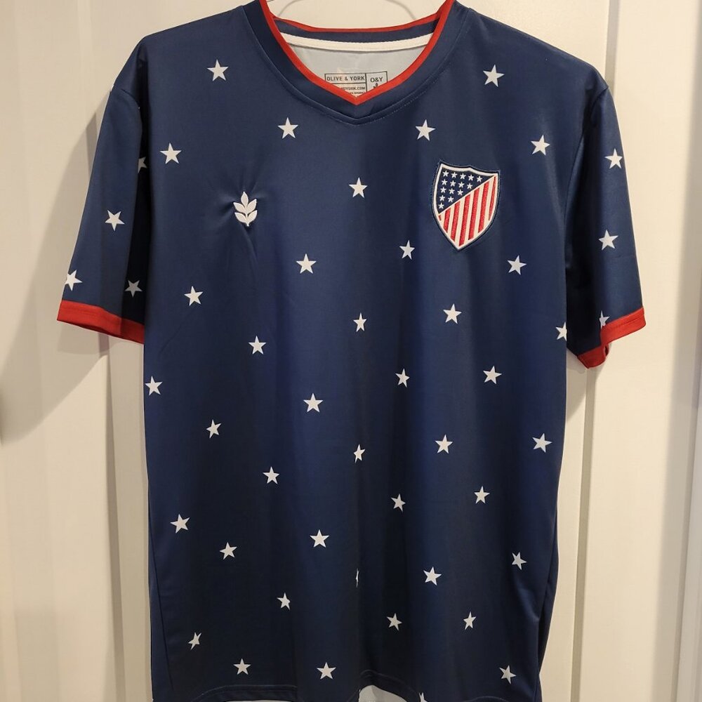 Olive & York Starry Night USMNT Soccer Jersey Size M